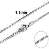 Personalized Fashion Stainless Steel Box Necklace – Jewelry Gift Ideas — 20