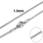 Personalized Fashion Stainless Steel Box Necklace – Jewelry Gift Ideas — 20