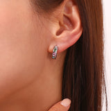 Geometric Micro-inlaid Water Drop Zircon Earrings – Unique Gift Ideas — 3