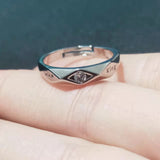 Couple Couple Rings Open Mouth White Gold Plated Men – Gifts for Her — 12