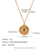 Minimalist Black Eyes Stainless Steel Necklace – Jewelry Gift Ideas — 4