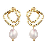 Fashion Irregular Natural Freshwater Pearl Earrings – Stylish Gifts — 3
