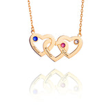 Sterling Silver Triple Heart Inlaid Zircon – Jewelry Gift Ideas — 3