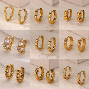 Simple Love Heart Earrings Ear Ring Women's New Trendy – Gifts for Her — 1