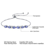 S925 Sterling Silver Blue Sapphire Box Chain – Jewelry Gift Ideas — 6