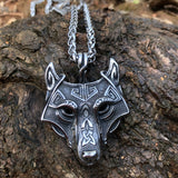 Asgard Crafted Norse Grey Wolf Head Pendant Chain – Jewelry Gift Ideas — 8
