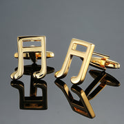 Brass Music Series Musical Instrument Note Cufflinks – Creative Gifts — 8