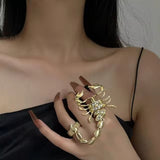 Halloween Exaggerated Diamond Scorpion Chain Ring – Useful Gifts — 2