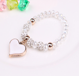 Elastic Crystal Bracelet & Bangle Heart Bracelets – Jewelry Gift Ideas — 6