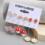 Fashion Creative Flower For Mushroom Earrings – Stylish Gifts — 5
