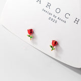 Fashion Silver Flower Stud Earrings Women – Stylish Gifts — 1