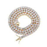 Zircon necklace single row chain – Jewelry Gift Ideas — 2