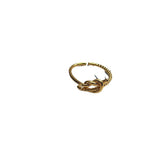 Sterling Silver Knotted Twisted Opening Ring Women – Gifts for Her — 5