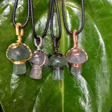 Natural Crystal Mushroom Pendant Necklace – Jewelry Gift Ideas — 16