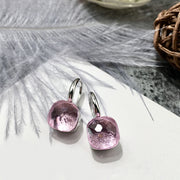 Colored Stone Natural Crystal Women's Earrings Diy – Gifts for Her — 8