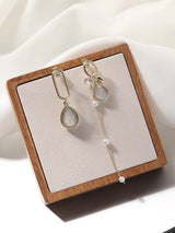 Vintage Opal Long Temperament Pearl Earrings – Holiday Gift Ideas — 4