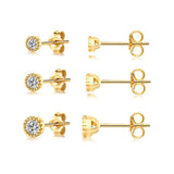 Fashion Pentagram Diamond Stud Earrings – Stylish Gifts — 2