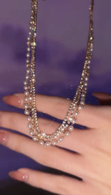 Lady Pearl Chain Necklace Collarbone Chain – Jewelry Gift Ideas — 3