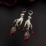 Vintage Water Drop Ruby Tassel Earrings – Thoughtful Gifts — 1