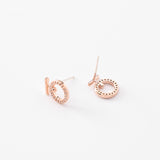 Rose Gold Ring Earrings Female Temperament Goddess Fan – Gifts for Her — 5