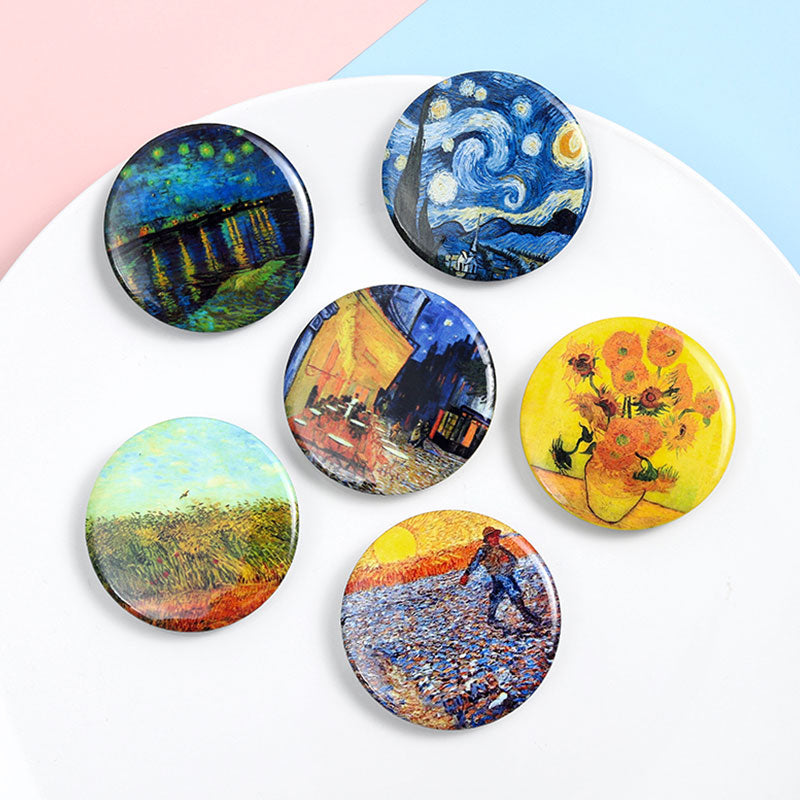 Men and Women Oil Painting Badge Clothes Brooch – Jewelry Gift Ideas — 1