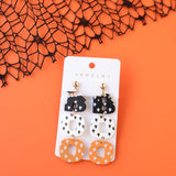 Halloween Polymer Clay Acrylic Paint Earrings – Surprise Gifts — 1