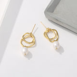 Fashion Irregular Natural Freshwater Pearl Earrings – Stylish Gifts — 1