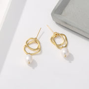 Fashion Irregular Natural Freshwater Pearl Earrings – Stylish Gifts — 1