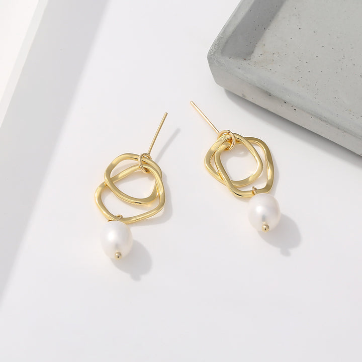 Fashion Irregular Natural Freshwater Pearl Earrings – Stylish Gifts — 1