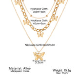 European And American Multi-layer Butterfly – Jewelry Gift Ideas — 3