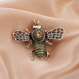Cartoon Cute Bee Zircon Diamond Pearl Brooch – Jewelry Gift Ideas — 4