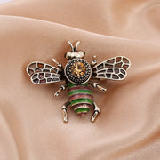 Cartoon Cute Bee Zircon Diamond Pearl Brooch – Jewelry Gift Ideas — 4