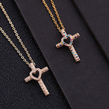 Love Cross Pendant Full Diamond Personality – Jewelry Gift Ideas — 1