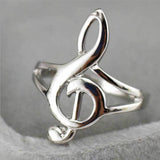 Unique Hollow Out Musical Notes Rings For Women – Jewelry Gift Ideas — 6