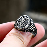 Retro Old Titanium Steel Ring In Europe And America – Stylish Gifts — 2
