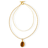 Natural Tigereye Double-layer Necklace Temperamental – Stylish Gifts — 5