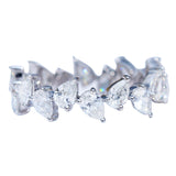 18K Platinum Single Row Water Drop Pear-shaped – Practical Gifts — 5