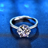 Ring Ladies Moissanite Ring Six Claw Jewelry – Jewelry Gift Ideas — 5