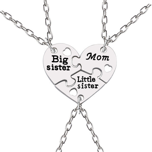 Big Lil Sis Mom Rendy Simple Heart Necklace – Jewelry Gift Ideas — 1