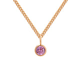 Stainless Steel Necklace With Diamond Birthstone – Jewelry Gift Ideas — 4