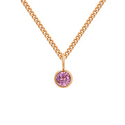 Stainless Steel Necklace With Diamond Birthstone – Jewelry Gift Ideas — 4