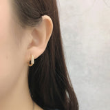 Women's Statement Electroplated Diamond Hoop Earrings – Gifts for Her — 4
