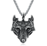 Asgard Crafted Norse Grey Wolf Head Pendant Chain – Jewelry Gift Ideas — 7