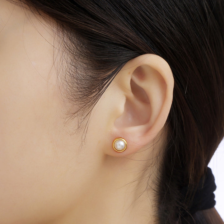 Simple Small Pearl Earrings Temperament Female – Gifts for Her — 1