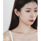 Women's Sweet Single Diamond Cat Ear Studs – Gifts for Her — 6