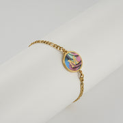 Stainless Steel Round Letter Bracelet – Jewelry Gift Ideas — 14
