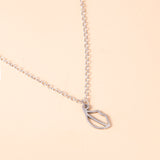Creative Lips Pendant Necklace Silver Stainless – Jewelry Gift Ideas — 5