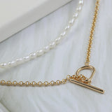Freshwater Pearl Overlaid Necklace – Jewelry Gift Ideas — 2