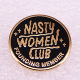 Feminist Brooch Round Letter Metal Badge – Jewelry Gift Ideas — 1