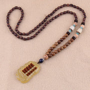 Men's And Women's Ethnic Necklaces Retro Wooden Beads – Gifts for Her — 17